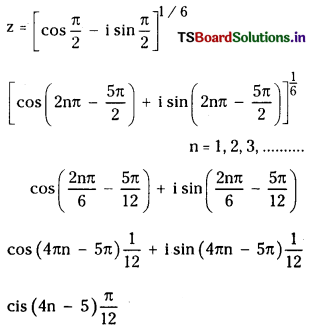 TS Inter 2nd Year Maths 2A Solutions Chapter 2 De Moivre’s Theorem Exercise 2(b) 1