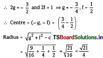 TS Inter 2nd Year Maths 2B Solutions Chapter 1 Circle Ex 1(a) I Q11(vi)