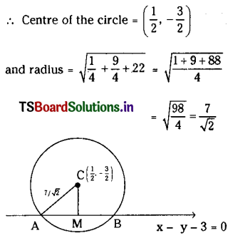 TS Inter 2nd Year Maths 2B Solutions Chapter 1 Circle Ex 1(c) II Q1