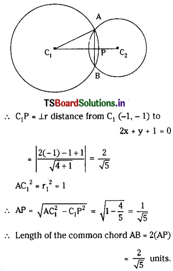 TS Inter 2nd Year Maths 2B Solutions Chapter 2 System of Circles Ex 2(b) III Q2(i)