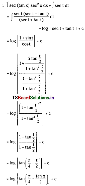 TS Inter 2nd Year Maths 2B Solutions Chapter 6 Integration Ex 6(b) III Q5