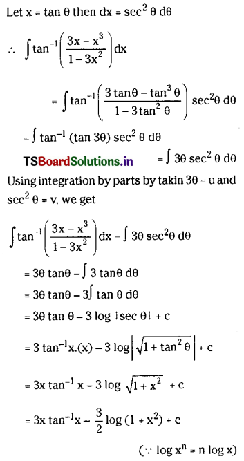 TS Inter 2nd Year Maths 2B Solutions Chapter 6 Integration Ex 6(c) III Q10