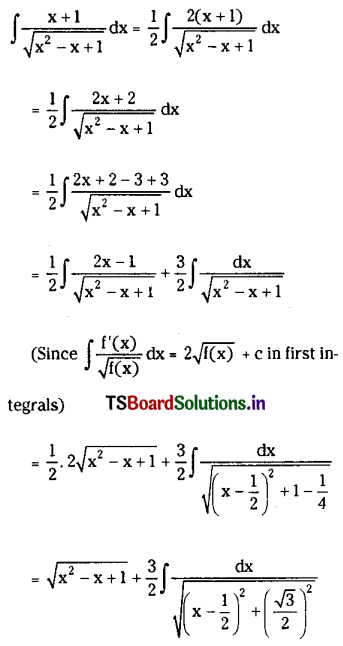 TS Inter 2nd Year Maths 2B Solutions Chapter 6 Integration Ex 6(d) III Q1