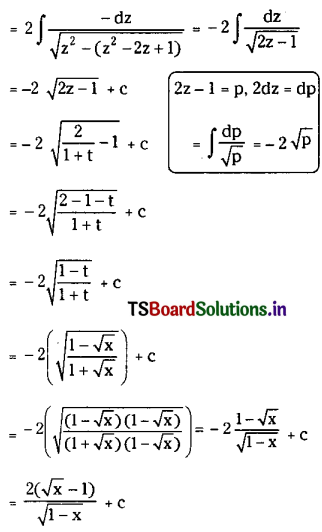 TS Inter 2nd Year Maths 2B Solutions Chapter 6 Integration Ex 6(d) III Q16.2