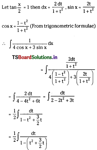 TS Inter 2nd Year Maths 2B Solutions Chapter 6 Integration Ex 6(d) III Q7