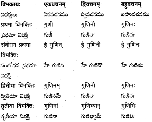 TS Inter 2nd Year Sanskrit Grammar शब्दरूपाणि 7
