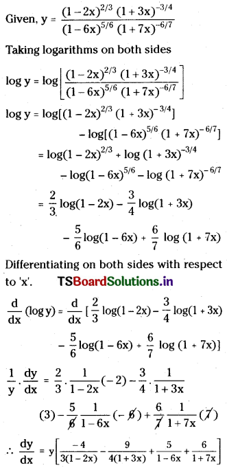 TS Inter First Year Maths 1B Differentiation Important Questions Long Answer Type Q7