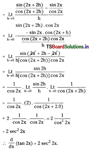 TS Inter First Year Maths 1B Differentiation Important Questions Short Answer Type Q5.1