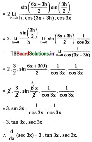 TS Inter First Year Maths 1B Differentiation Important Questions Short Answer Type Q6.1