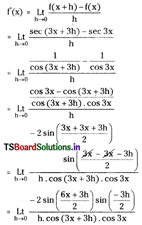 TS Inter First Year Maths 1B Differentiation Important Questions Short Answer Type Q6