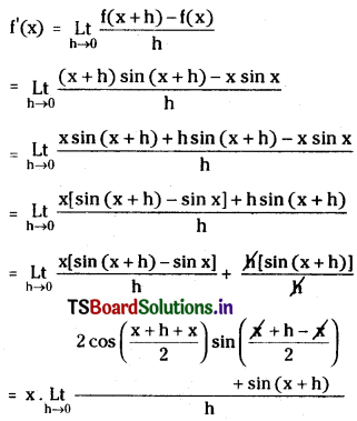 TS Inter First Year Maths 1B Differentiation Important Questions Short Answer Type Q7