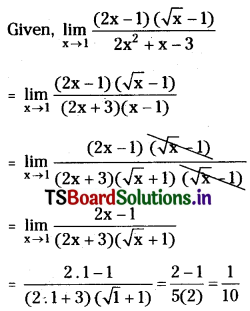 TS Inter First Year Maths 1B Limits and Continuity Important Questions Short Answer Type Some More Q11