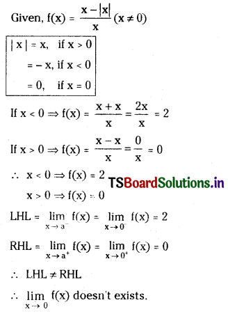 TS Inter First Year Maths 1B Limits and Continuity Important Questions Short Answer Type Some More Q29
