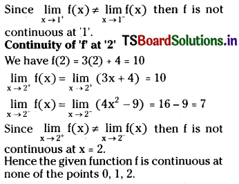 TS Inter First Year Maths 1B Limits and Continuity Important Questions Short Answer Type Some More Q32.1