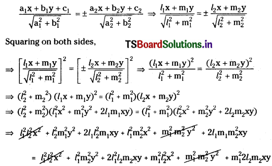 TS Inter First Year Maths 1B Pair of Straight Lines Important Questions Q2.1
