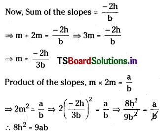TS Inter First Year Maths 1B Pair of Straight Lines Important Questions Q24