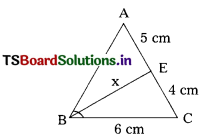 TS 10th Class Maths Bits Chapter 8 Similar Triangles 21