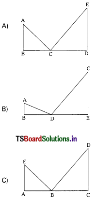 TS 10th Class Maths Bits Chapter 8 Similar Triangles 5