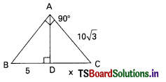 TS 10th Class Maths Bits Chapter 8 Similar Triangles 7