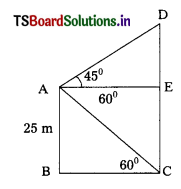 TS 10th Class Maths Important Questions Chapter 12 Applications of Trigonometry 7