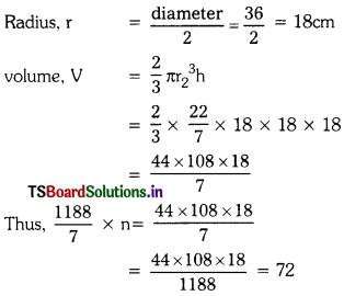 TS 10th Class Maths Solutions Chapter 10 Mensuration Optional Exercise 4
