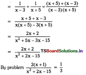 TS 10th Class Maths Solutions Chapter 5 Quadratic Equations Ex 5.3 10