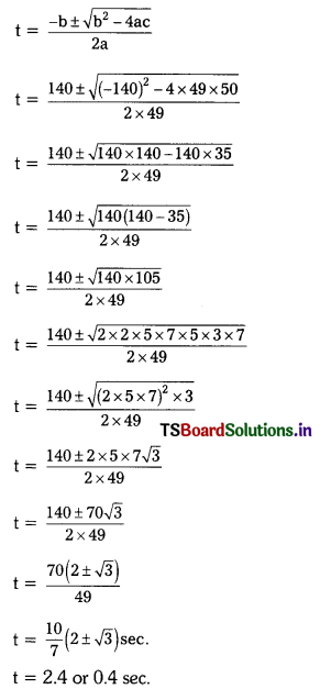TS 10th Class Maths Solutions Chapter 5 Quadratic Equations Ex 5.3 16