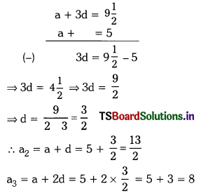 TS 10th Class Maths Solutions Chapter 6 Progressions Ex 6.2 4