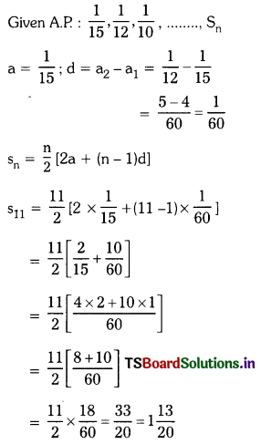 TS 10th Class Maths Solutions Chapter 6 Progressions Ex 6.3 1