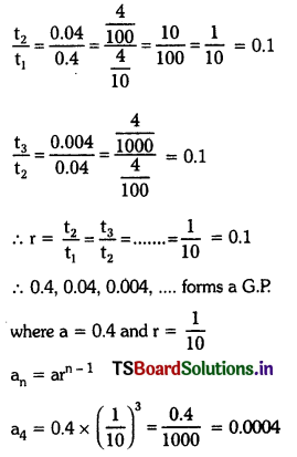 TS 10th Class Maths Solutions Chapter 6 Progressions Ex 6.4 10