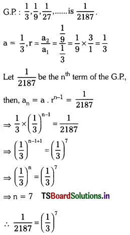 TS 10th Class Maths Solutions Chapter 6 Progressions Ex 6.5 3