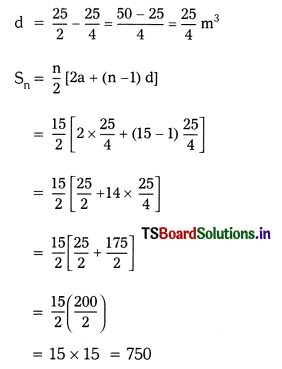 TS 10th Class Maths Solutions Chapter 6 Progressions Optional Exercise 11