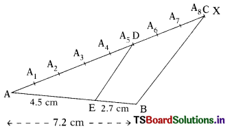 TS 10th Class Maths Solutions Chapter 8 Similar Triangles Ex 8.1 10