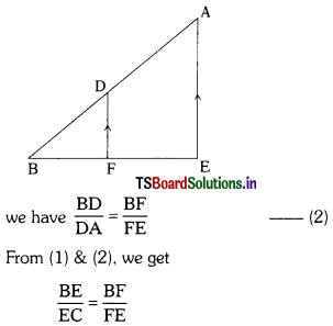 TS 10th Class Maths Solutions Chapter 8 Similar Triangles Ex 8.1 4