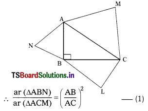 TS 10th Class Maths Solutions Chapter 8 Similar Triangles Ex 8.3 1