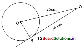 TS 10th Class Maths Solutions Chapter 9 Tangents and Secants to a Circle Ex 9.2 1