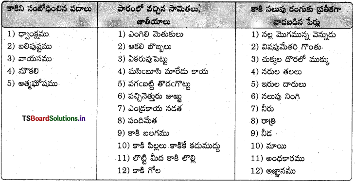 TS 9th Class Telugu Guide 11th Lesson వాయసం 3