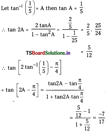 TS Inter 1st Year Maths 1A Inverse Trigonometric Functions Important Questions 23