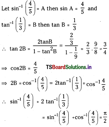 TS Inter 1st Year Maths 1A Inverse Trigonometric Functions Important Questions 24