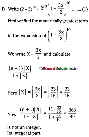 TS Inter 2nd Year Maths 2A Binomial Theorem Important Questions 21