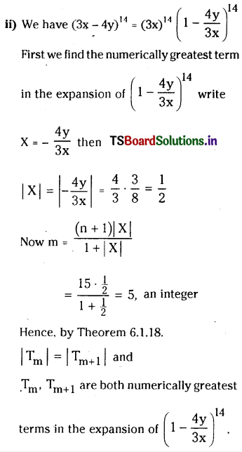 TS Inter 2nd Year Maths 2A Binomial Theorem Important Questions 24