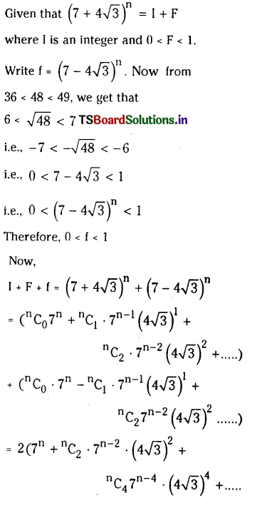 TS Inter 2nd Year Maths 2A Binomial Theorem Important Questions 31