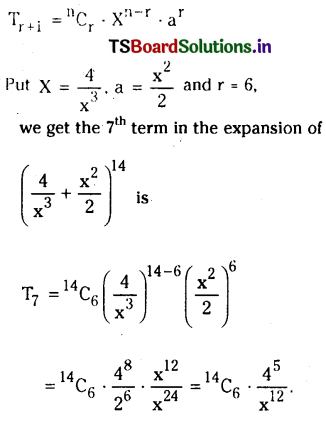 TS Inter 2nd Year Maths 2A Binomial Theorem Important Questions 4