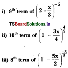 TS Inter 2nd Year Maths 2A Binomial Theorem Important Questions 46
