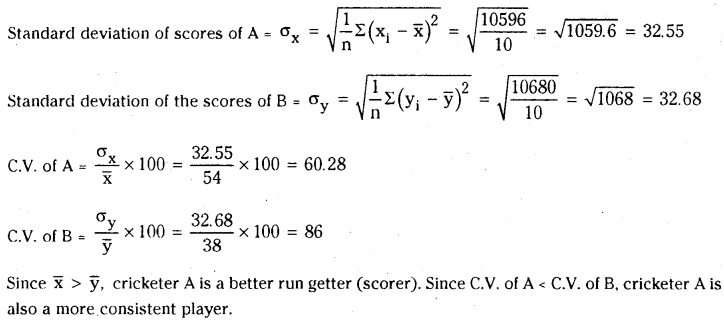 TS Inter 2nd Year Maths 2A Measures of Dispersion Important Questions 12