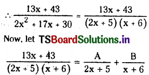 TS Inter 2nd Year Maths 2A Partial Fractions Important Questions.2