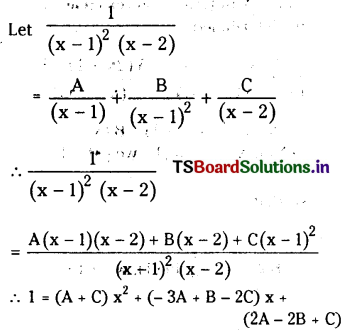 TS Inter 2nd Year Maths 2A Partial Fractions Important Questions.6