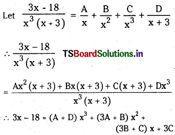 TS Inter 2nd Year Maths 2A Partial Fractions Important Questions.9