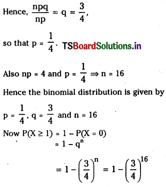 TS Inter 2nd Year Maths 2A Random Variables and Probability Distributions Important Questions 8
