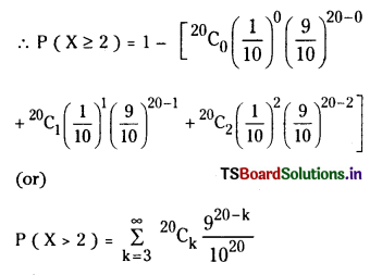 TS Inter 2nd Year Maths 2A Solutions Chapter 10 Random Variables and Probability Distributions Ex 10(b) 4